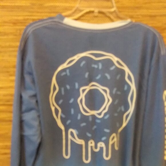 Fresh Laundry Blue Ombre Long Sleeve Tee Shirt - Size Large - Picture 3 of 12